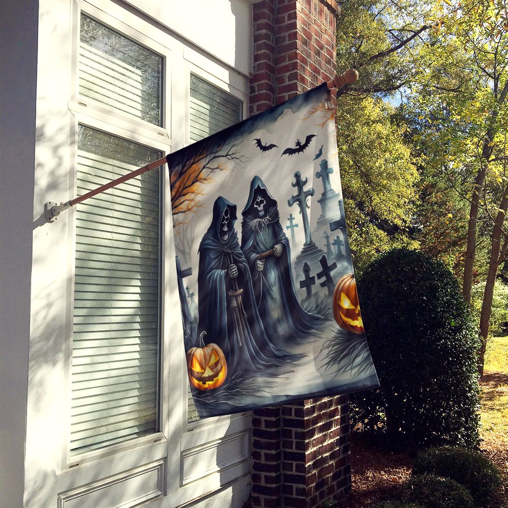 The Grim Reaper Spooky Halloween House Flag House-Size Decorative Flag