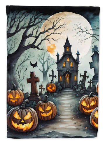Graveyard Spooky Halloween House Flag House-Size Decorative Flag
