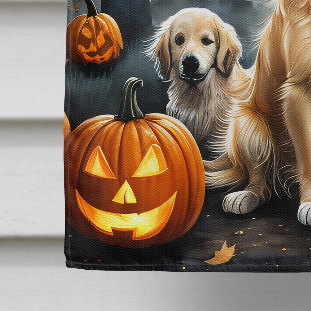 Golden Retriever Spooky Halloween House Flag House-Size Decorative Flag - product view 4