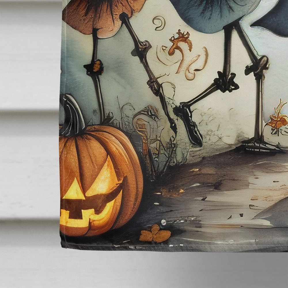 Dancing Skeletons Spooky Halloween House Flag House-Size Decorative Flag - product view 4