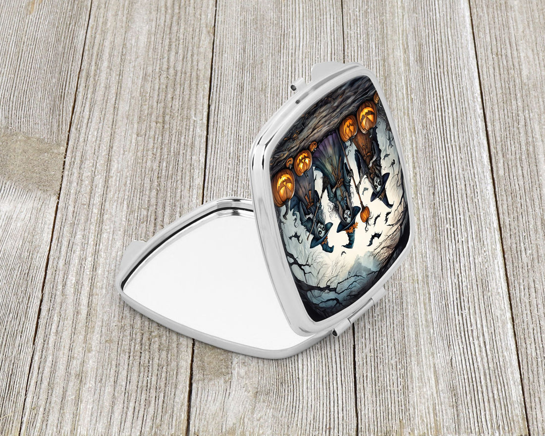 Witches Spooky Halloween Compact Mirror Compact Travel Makeup Mirror