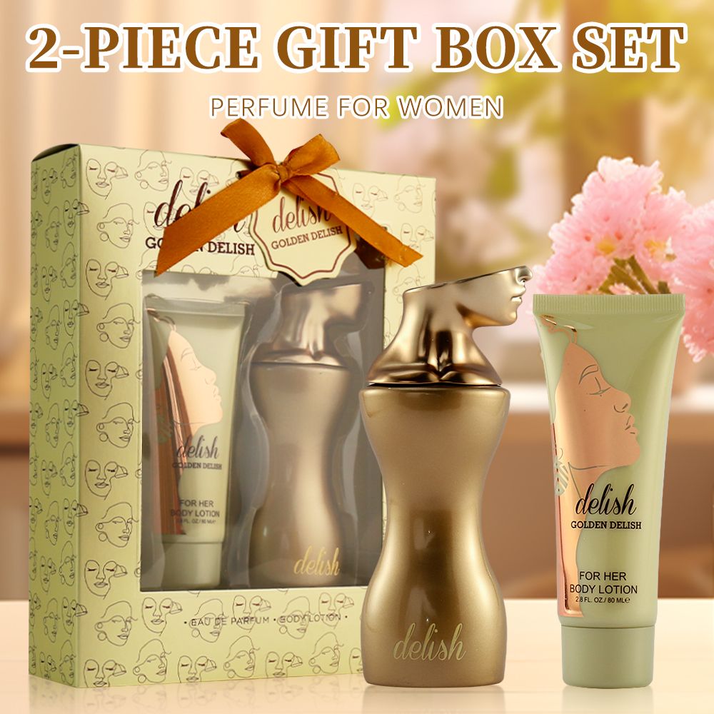 2-Piece Set, Women's Eau de Parfum Spray And Body Lotion Gift Box, Long Lasting Fragrance, A Floral Fruity Gourmand Fragrance - product view 3