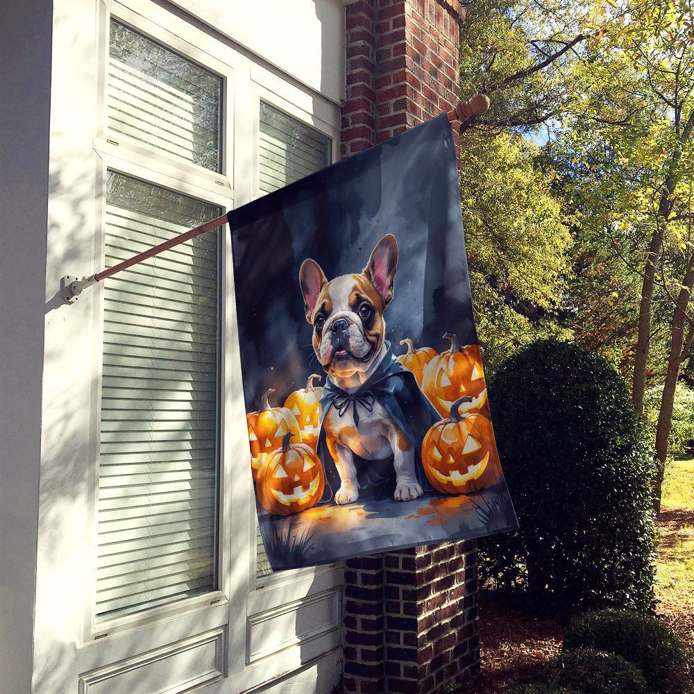 French Bulldog Puppy Halloween House Flag House-Size Decorative Flag - product view 2