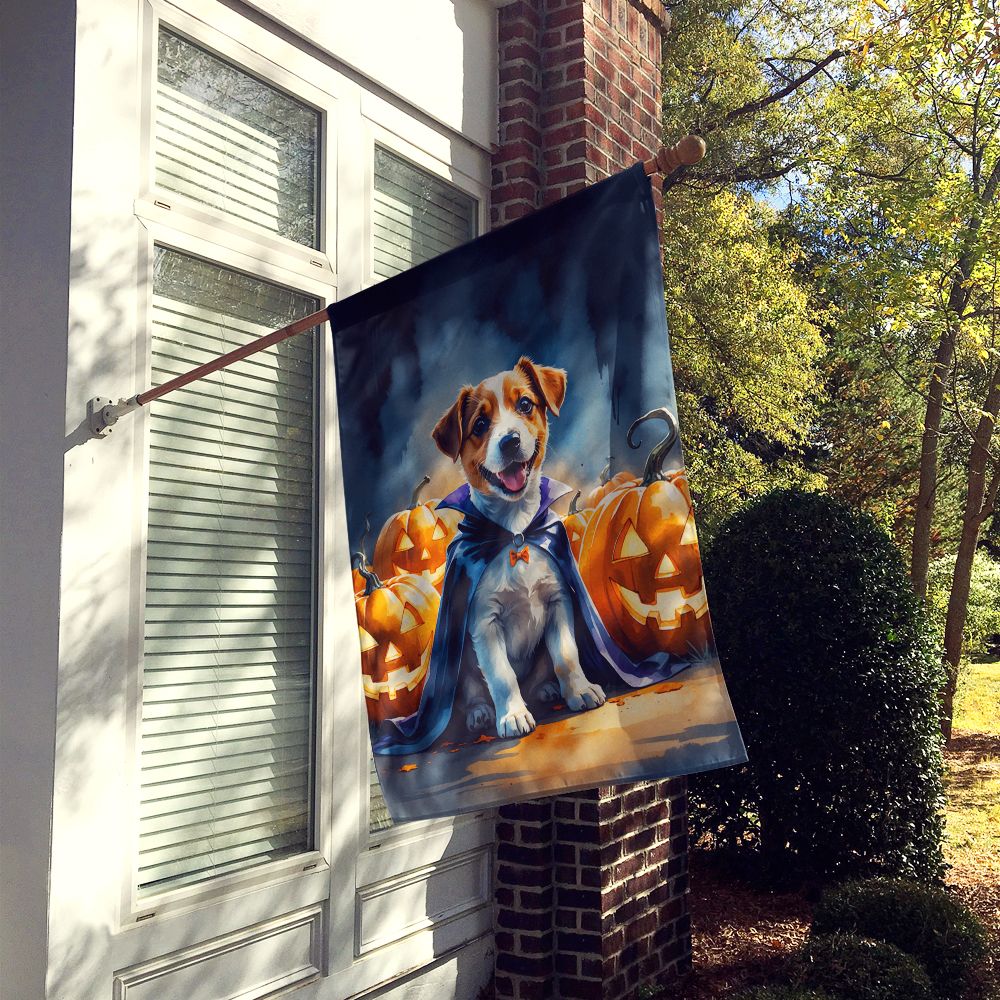 Jack Russell Terrier Puppy Halloween House Flag House-Size Decorative Flag - product view 2