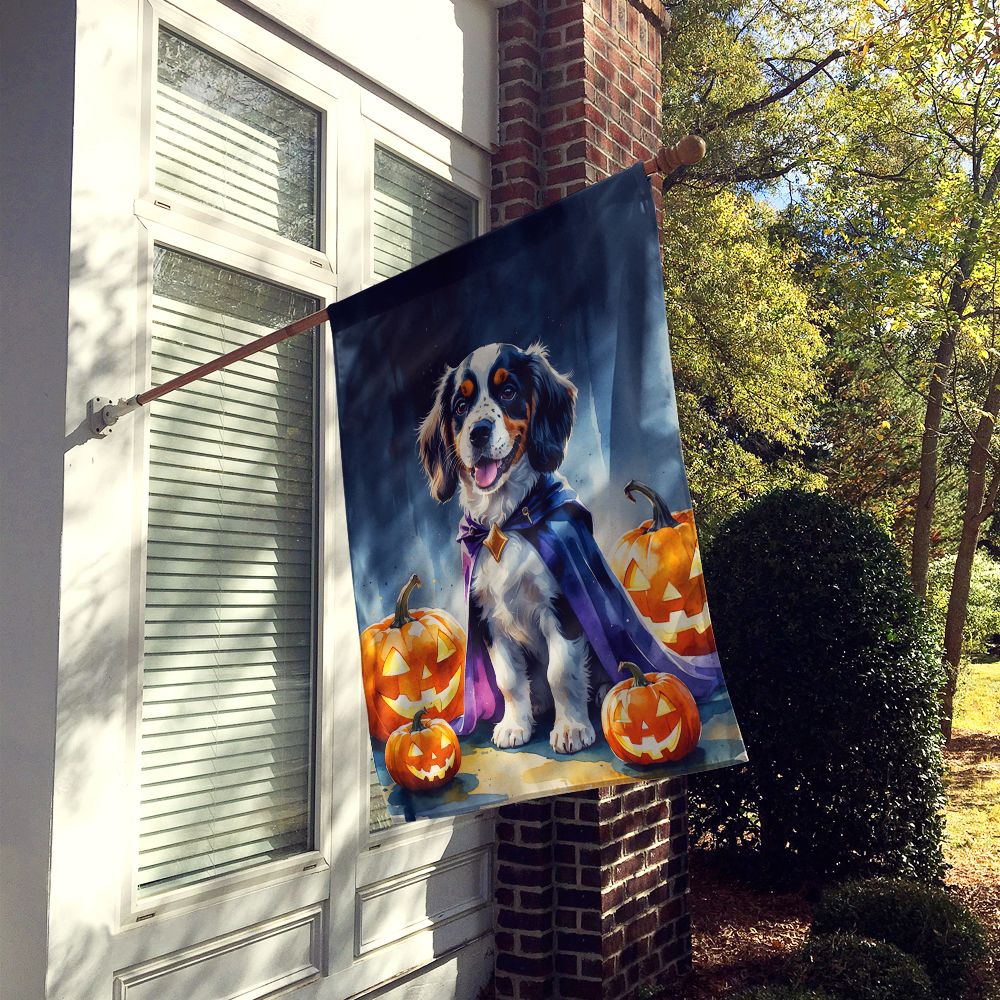 Welsh Springer Spaniel Puppy Halloween House Flag House-Size Decorative Flag