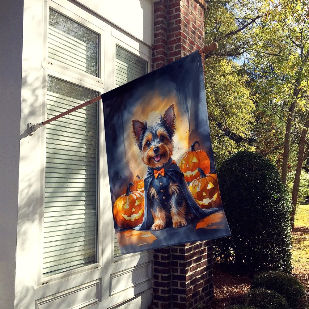 Yorkshire Terrier Yorkie Puppy Halloween House Flag House-Size Decorative Flag - product view 2