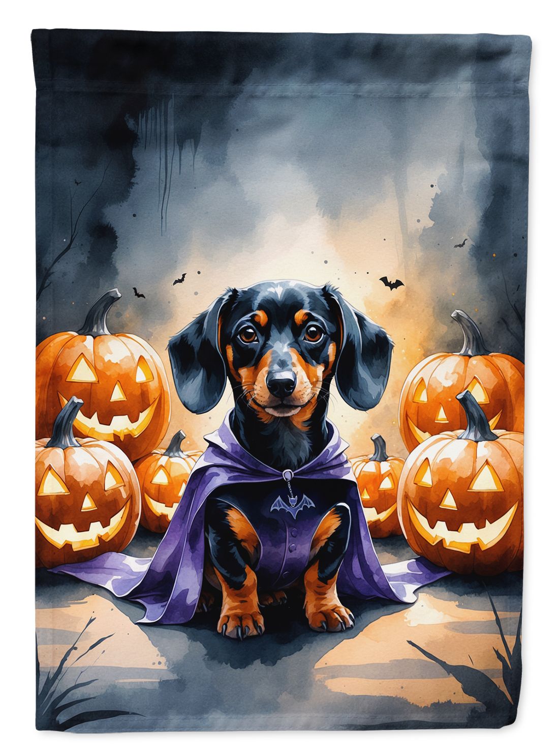 Dachshund Puppy Halloween House Flag House-Size Decorative Flag