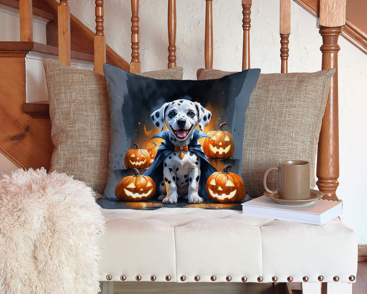 Dalmatian Puppy Halloween Throw Pillow Indoor/Outdoor Decorative Throw Pillow, 14 x 14 in - product view 5