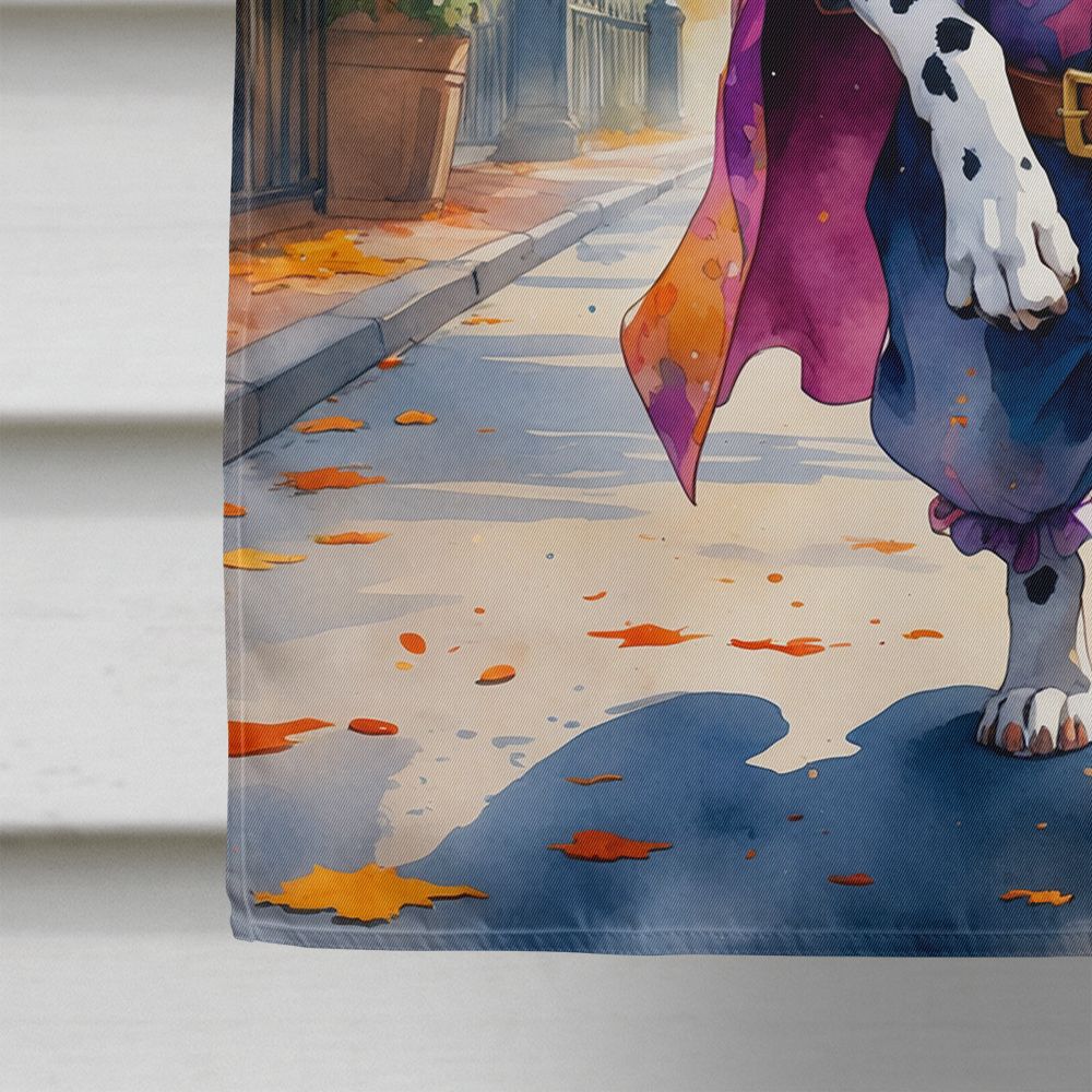 Dalmatian Halloween Trick or Treat House Flag House-Size Decorative Flag - product view 4