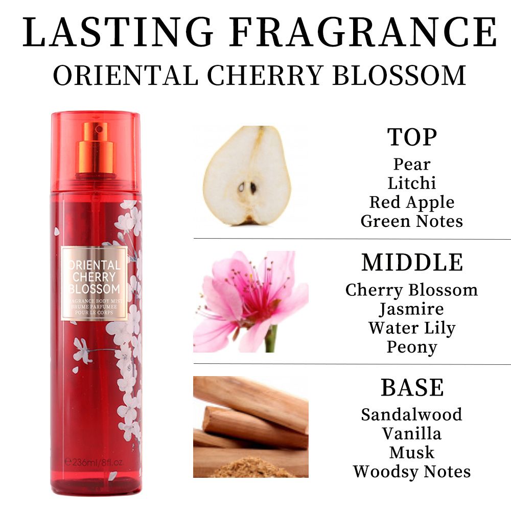 Women's Floral Hair & Body Fragrance Mist, 8 fl oz - product view 2